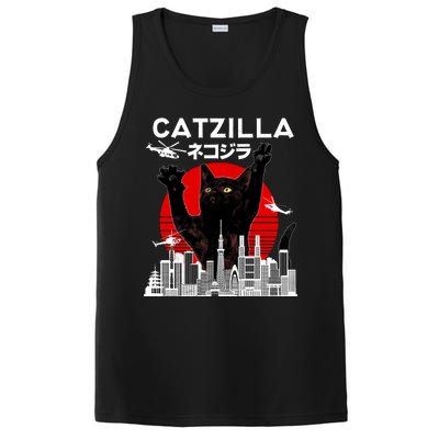 Retro Catzilla Attack PosiCharge Competitor Tank