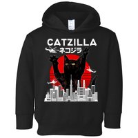 Retro Catzilla Attack Toddler Hoodie