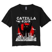 Retro Catzilla Attack Crop Top