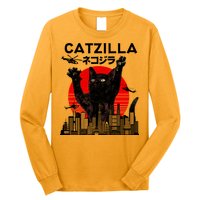Retro Catzilla Attack Long Sleeve Shirt