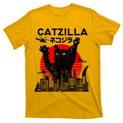 Retro Catzilla Attack T-Shirt