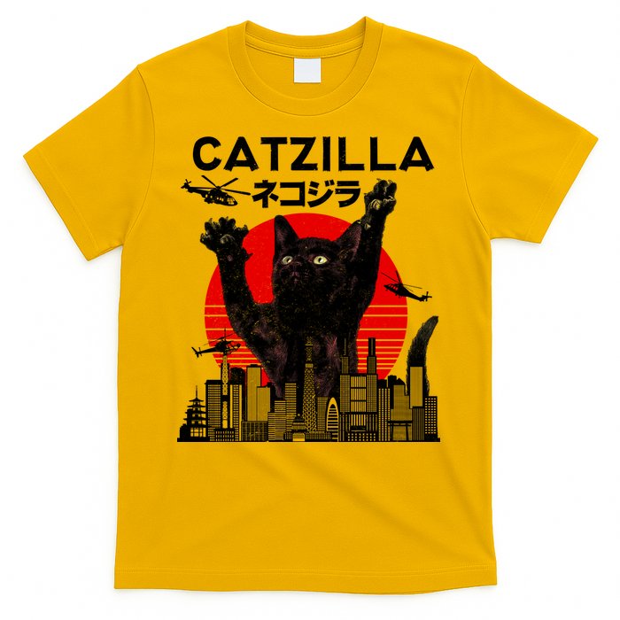 Retro Catzilla Attack T-Shirt