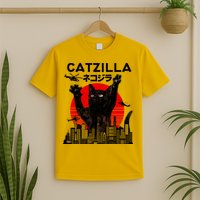 Retro Catzilla Attack T-Shirt