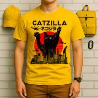 Retro Catzilla Attack T-Shirt