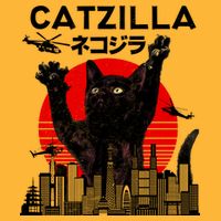 Retro Catzilla Attack T-Shirt