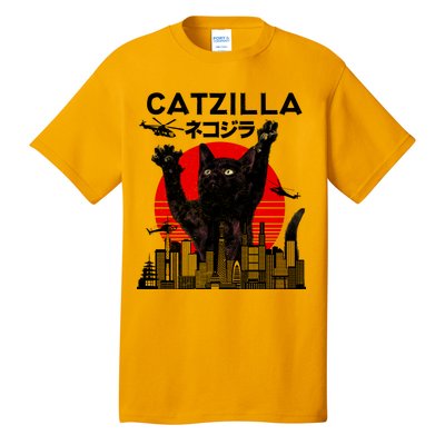 Retro Catzilla Attack Tall T-Shirt