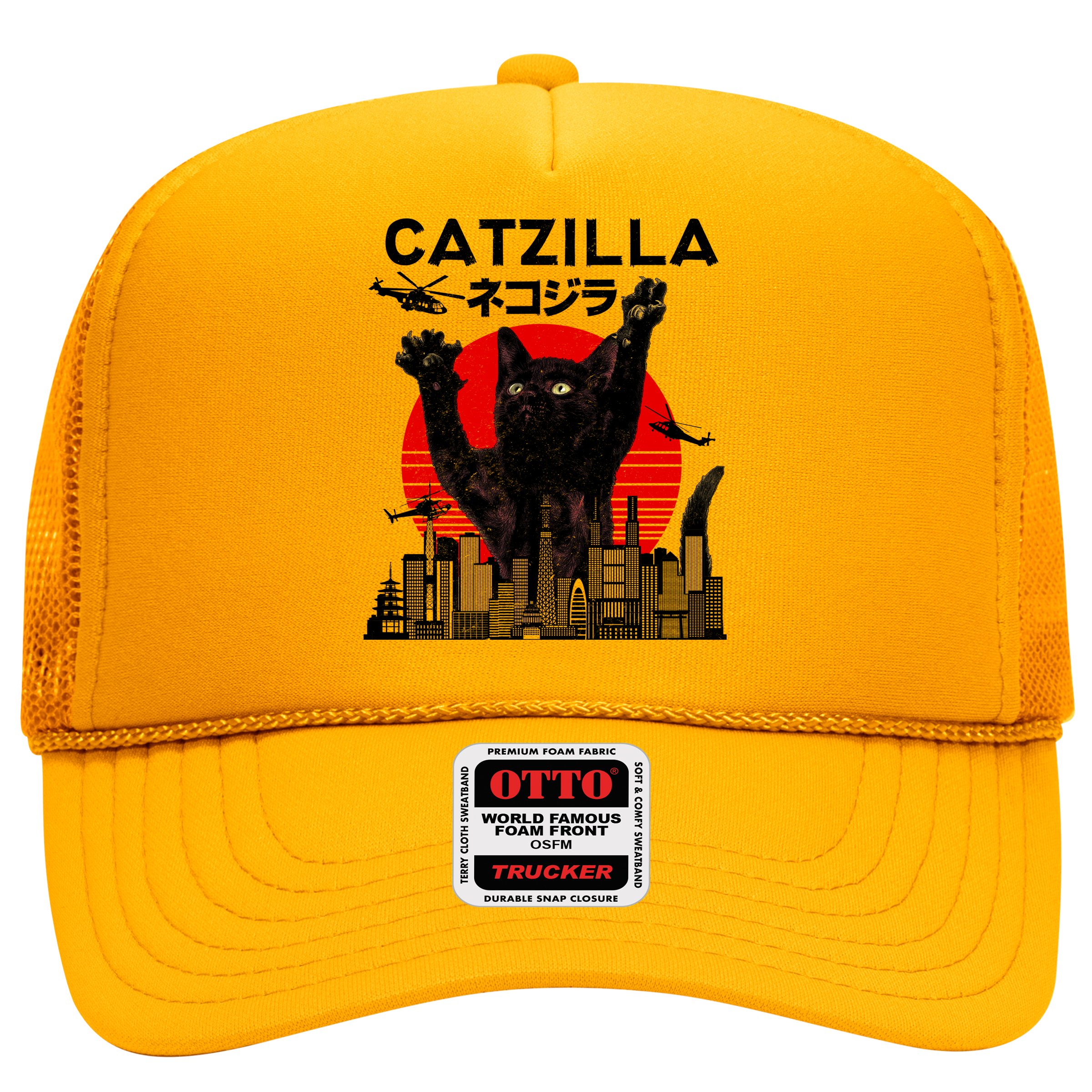 Retro Catzilla Attack Hat
