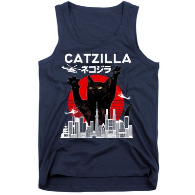 Retro Catzilla Attack Tank Top