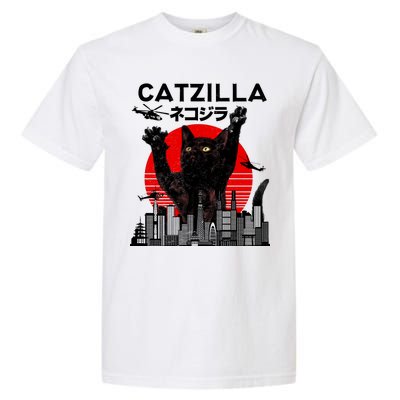 Retro Catzilla Attack Garment-Dyed Heavyweight T-Shirt