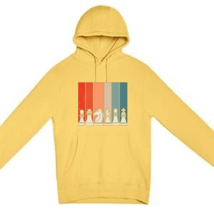 Retro Chess Premium Pullover Hoodie