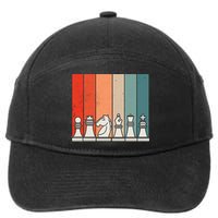 Retro Chess 7-Panel Snapback Hat