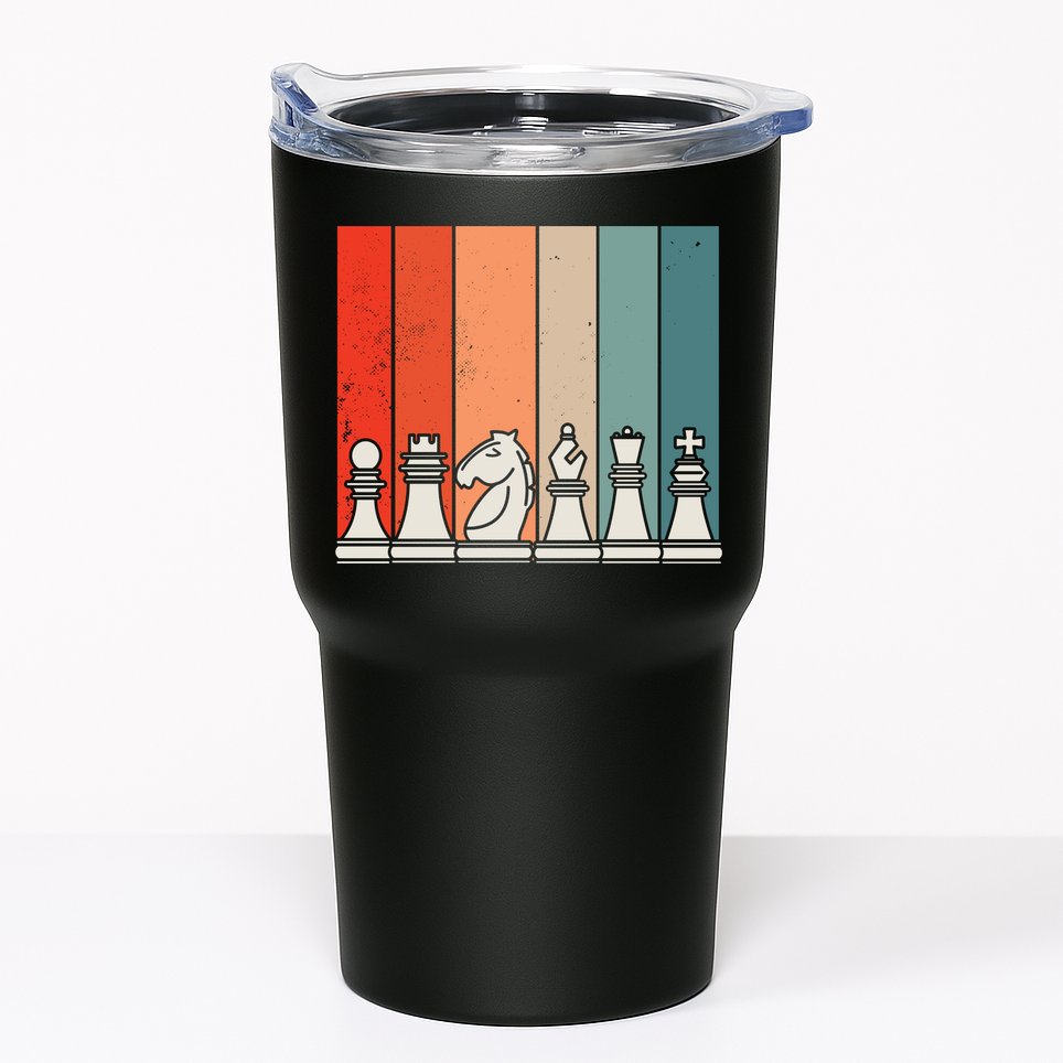 Retro Chess Tumbler