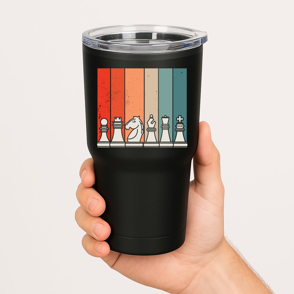 Retro Chess Tumbler