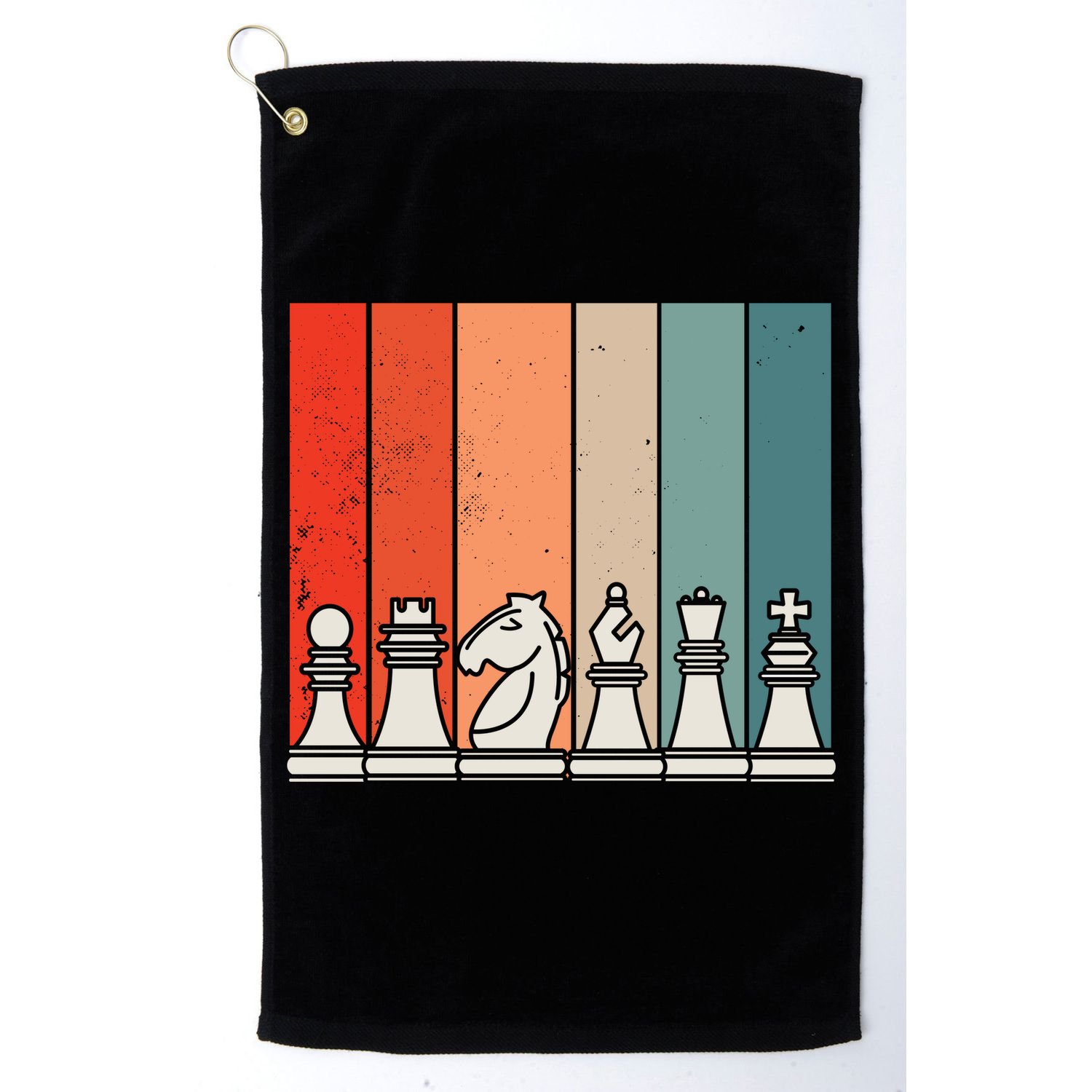 Retro Chess Golf Towel