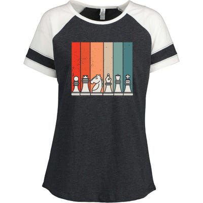 Retro Chess Enza Ladies Jersey Colorblock Tee