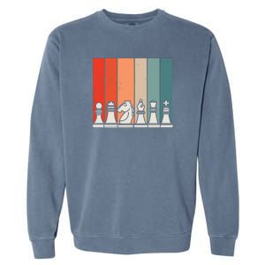 Retro Chess Garment-Dyed Sweatshirt