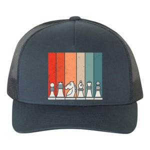 Retro Chess Yupoong Adult 5-Panel Trucker Hat