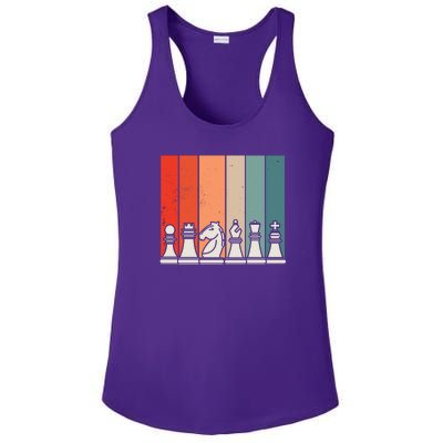 Retro Chess Ladies PosiCharge Competitor Racerback Tank