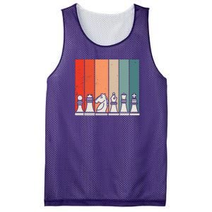 Retro Chess Mesh Reversible Basketball Jersey Tank