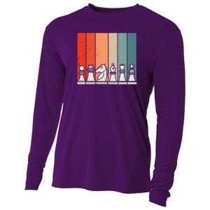 Retro Chess Cooling Performance Long Sleeve Crew