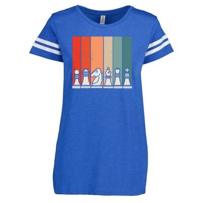 Retro Chess Enza Ladies Jersey Football T-Shirt