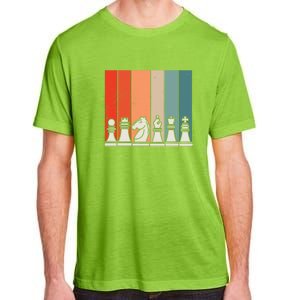 Retro Chess Pieces Adult ChromaSoft Performance T-Shirt