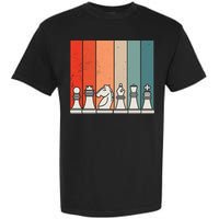 Retro Chess Pieces Garment-Dyed Heavyweight T-Shirt