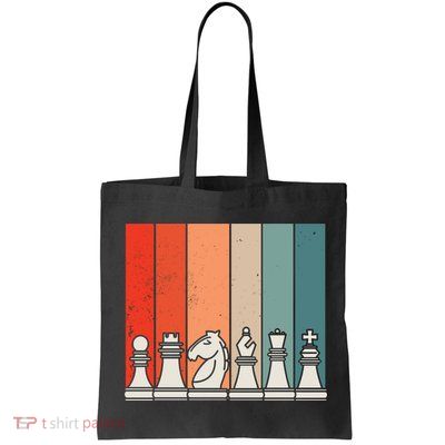 Retro Chess Pieces Bag