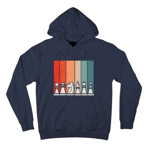 Retro Chess Pieces Hoodie