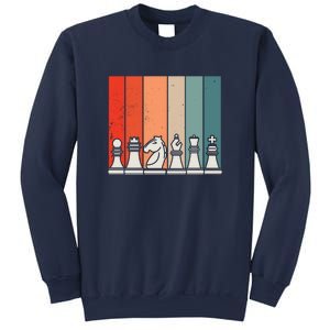 Retro Chess Pieces Sweatshirt