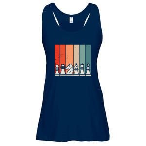 Retro Chess Pieces Ladies Essential Flowy Tank