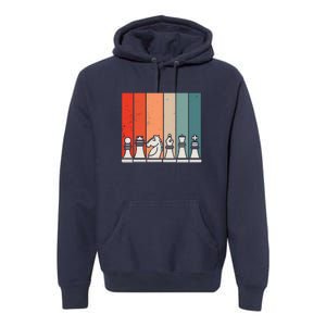 Retro Chess Pieces Premium Hoodie