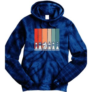 Retro Chess Pieces Tie Dye Hoodie