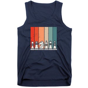 Retro Chess Pieces Tank Top