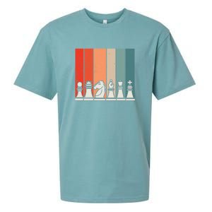 Retro Chess Pieces Sueded Cloud Jersey T-Shirt