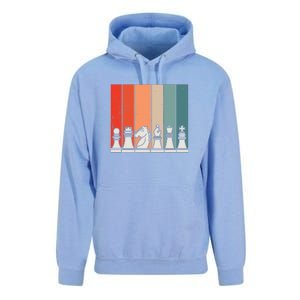 Retro Chess Pieces Unisex Surf Hoodie