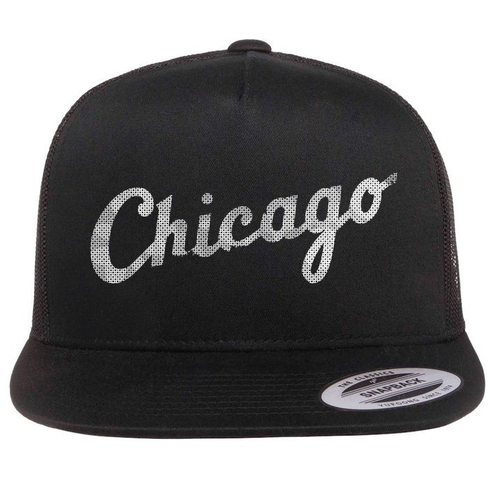 Retro Chicago Team Sports Logo Flatbill Hat