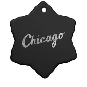 Retro Chicago Team Sports Logo Ceramic Star Ornament