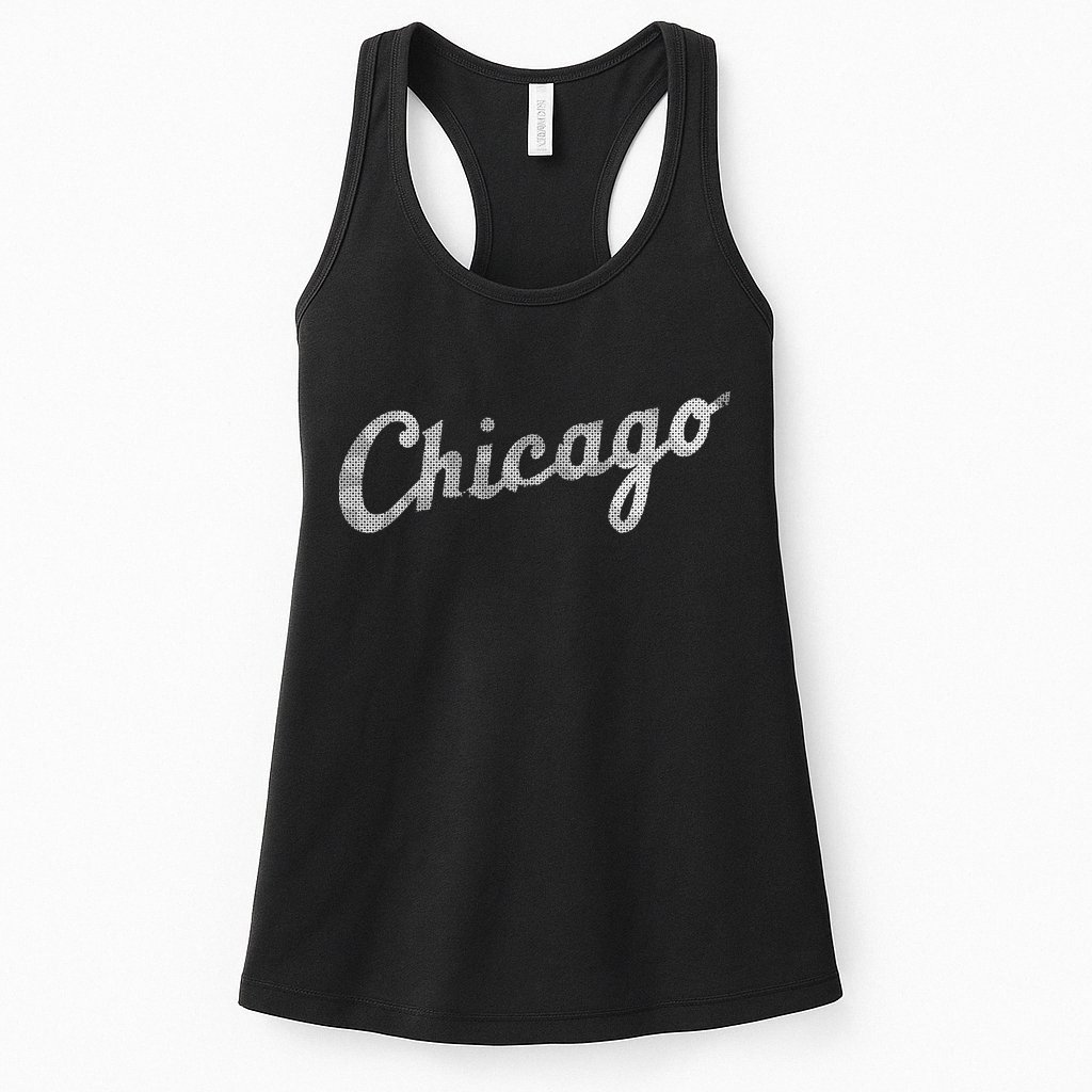Retro Chicago Team Sports Logo Womens Tank Top