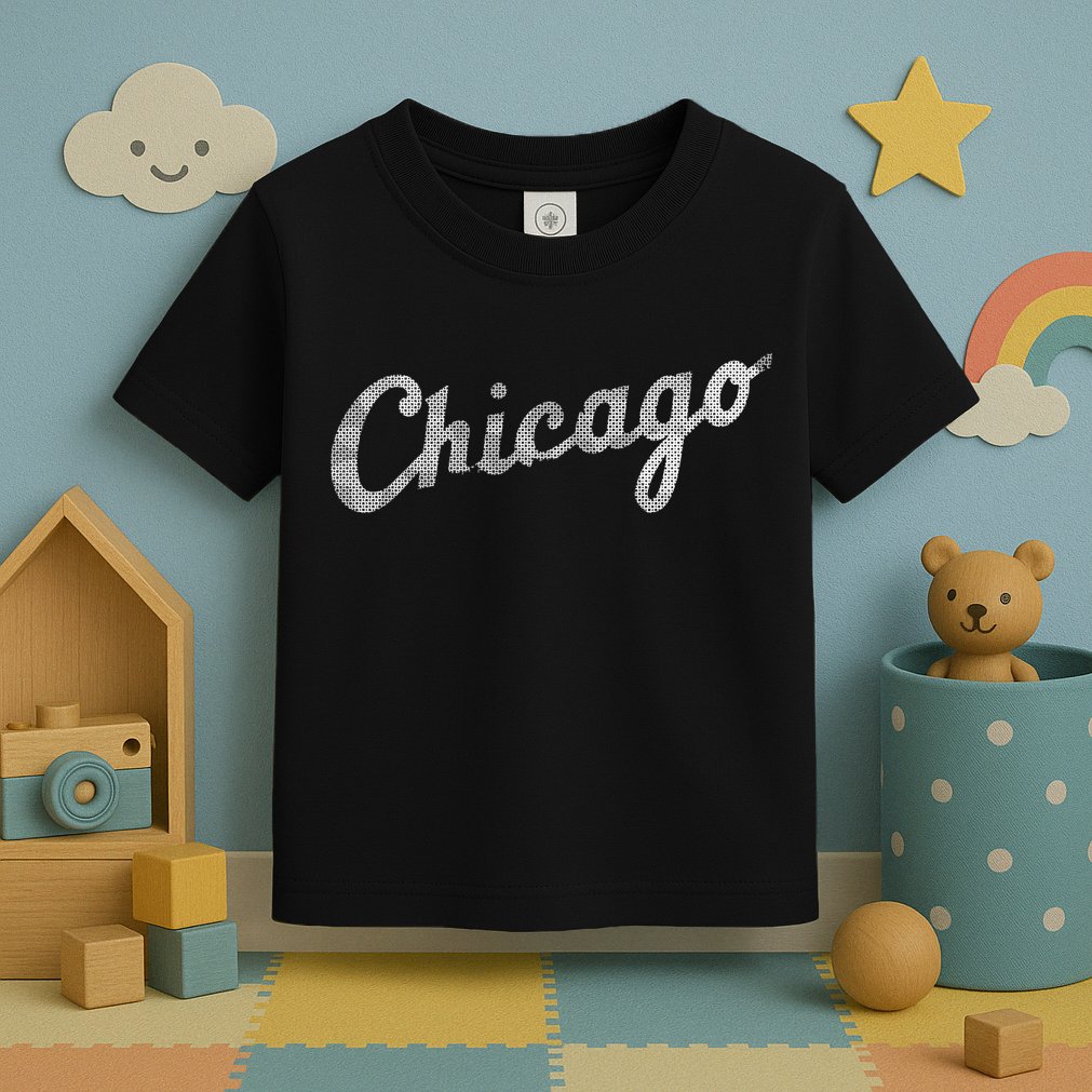 Retro Chicago Team Sports Logo Toddler T-Shirt