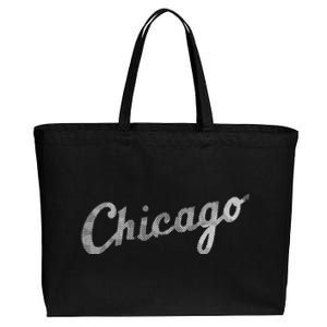 Retro Chicago Team Sports Logo Cotton Canvas Jumbo Tote