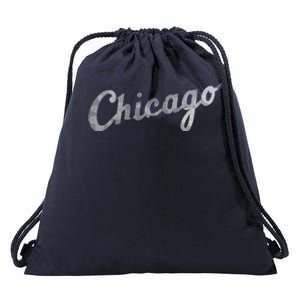 Retro Chicago Team Sports Logo Drawstring Bag