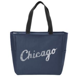 Retro Chicago Team Sports Logo Zip Tote Bag