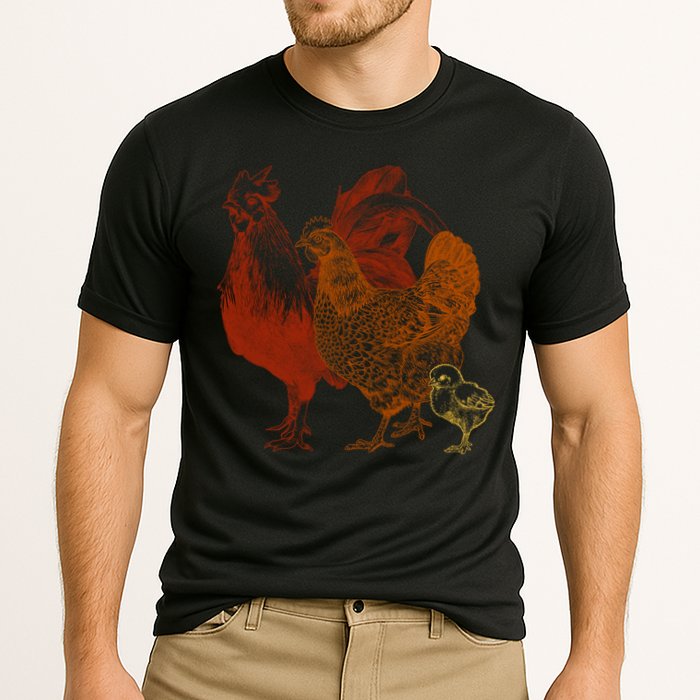Retro Chickens Performance Shirt
