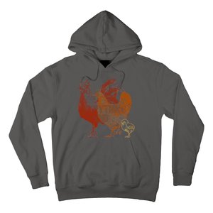 Retro Chickens Hoodie