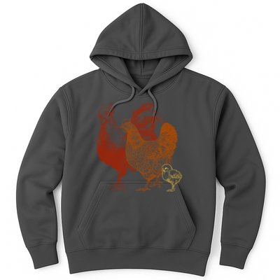 Retro Chickens Hoodie