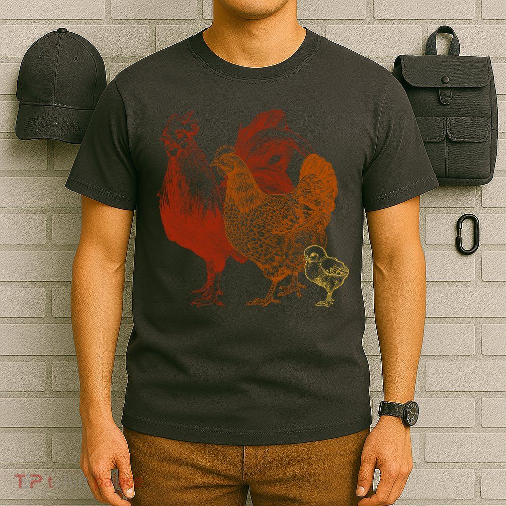 Retro Chickens T-Shirt