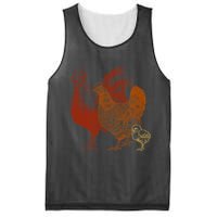 Retro Chickens Mesh Reversible Basketball Jersey Tank