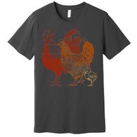 Retro Chickens Premium T-Shirt