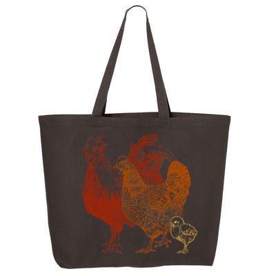 Retro Chickens 25L Jumbo Tote